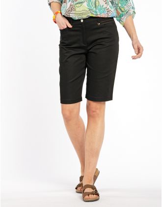 Bermuda noir stretch
