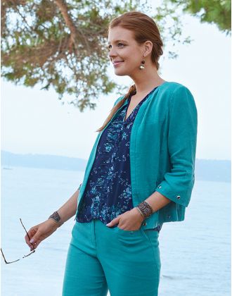 Veste tendance 100% lin