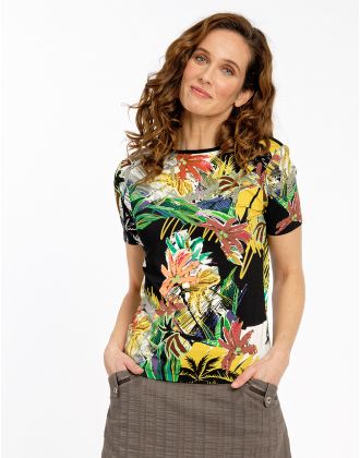 T-Shirt imprimé floral