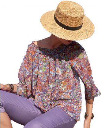 Blouse voile imprimé