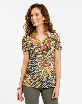 T-shirt fantaisie anis
