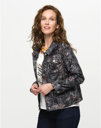 Veste imprimé feuilles
