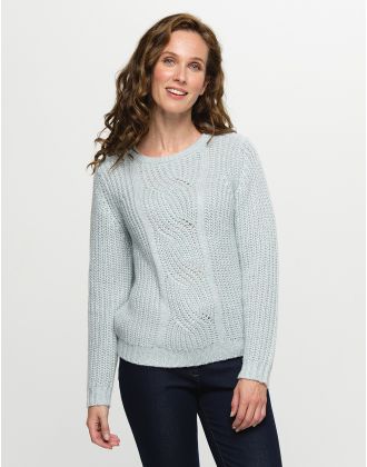Pull bleu douillet