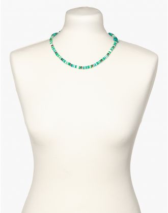 Collier perles turquoise