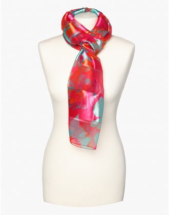 Foulard rose fuchsia