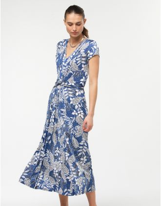 Robe longue bleue