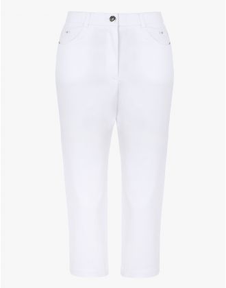 Corsaire blanc stretch