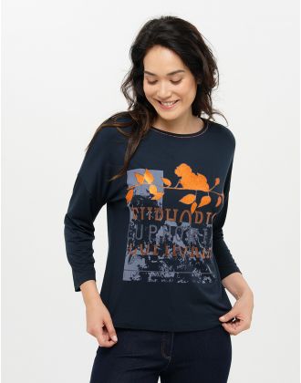 T-shirt marine motif