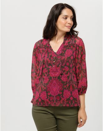 Blouse fluide rose