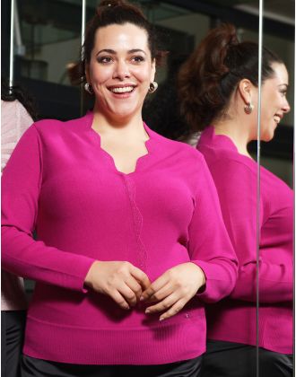 Pull cache coeur rose