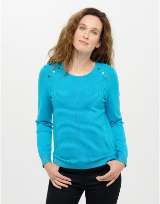 Pull bleu rayures
