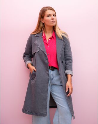 Trench jean stretch