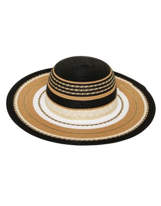 Chapeau beige noir