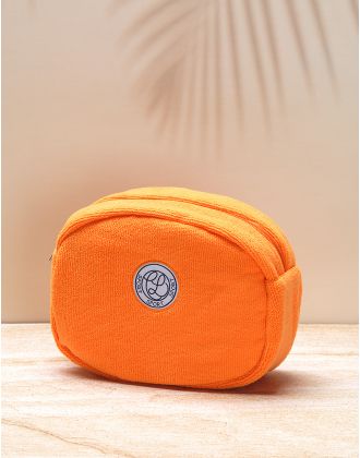 Trousse éponge orange
