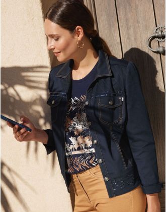 Veste bleu denim