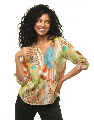 Blouse 100% coton vert