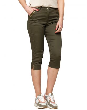 Corsaire coton vert kaki