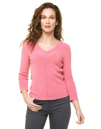 Pull rose irisé