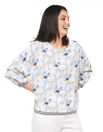 Blouse imprimée pastel