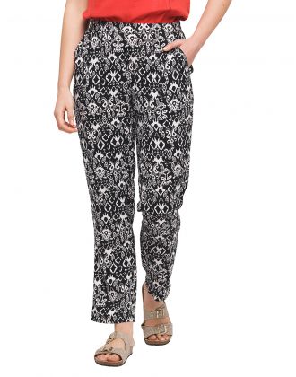 Pantalon léger noir blanc