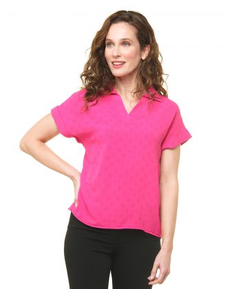 Blouse rose esprit polo