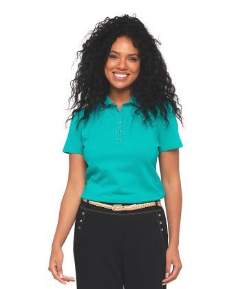 Polo vert coton