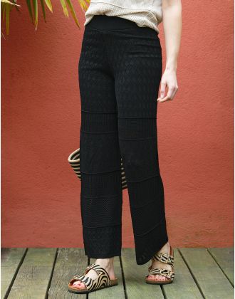 Pantalon crochet noir
