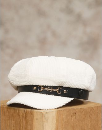 Casquette gavroche blanc