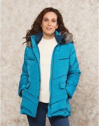 Parkas longue bleue