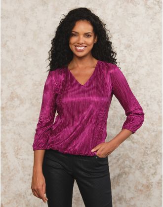 Blouse bijoux violet