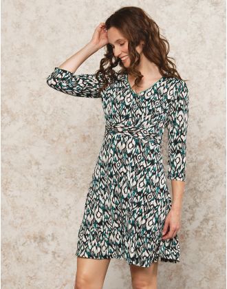 Robe verte chic