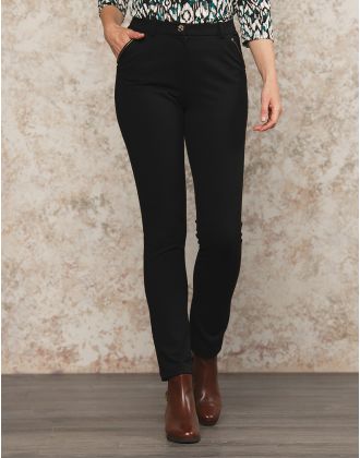 Pantalon sergé chic noir