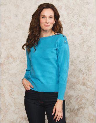 Pull col bateau bleu