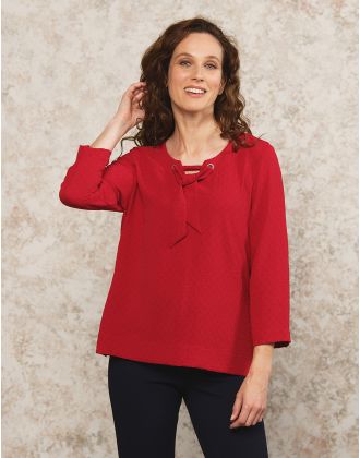 Blouse chic rouge