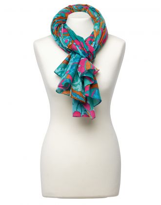 Foulard imprimé fleuri