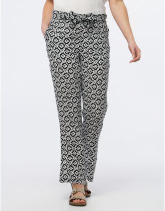 Pantalon large imprimé