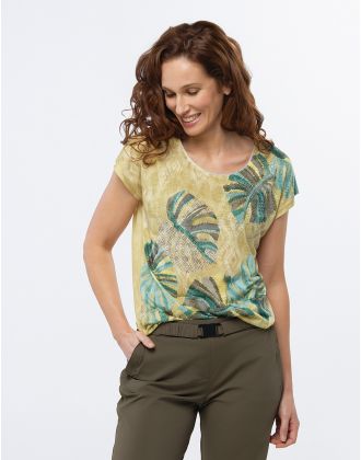 T-shirt vert anis motif