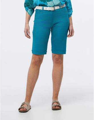 Bermuda coton turquoise