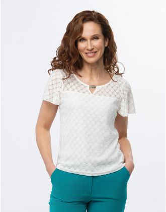 T-shirt dentelle chic