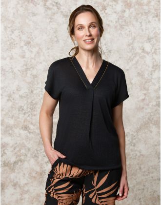 T-shirt fluide noir