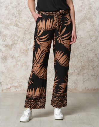 Pantalon noir motif