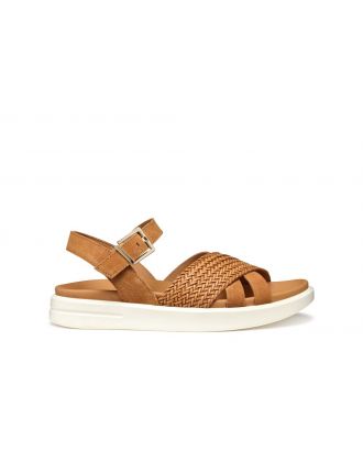 Sandales plateforme camel