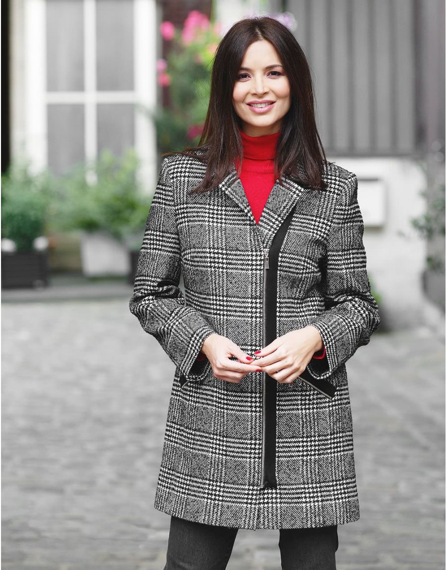 Manteau Prince de Galles Parka et Manteau femme Christine Laure