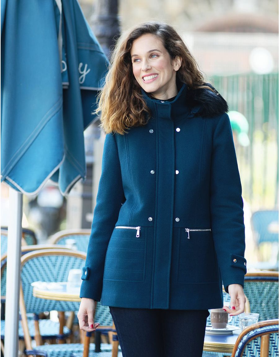 Duffle coat vert canard