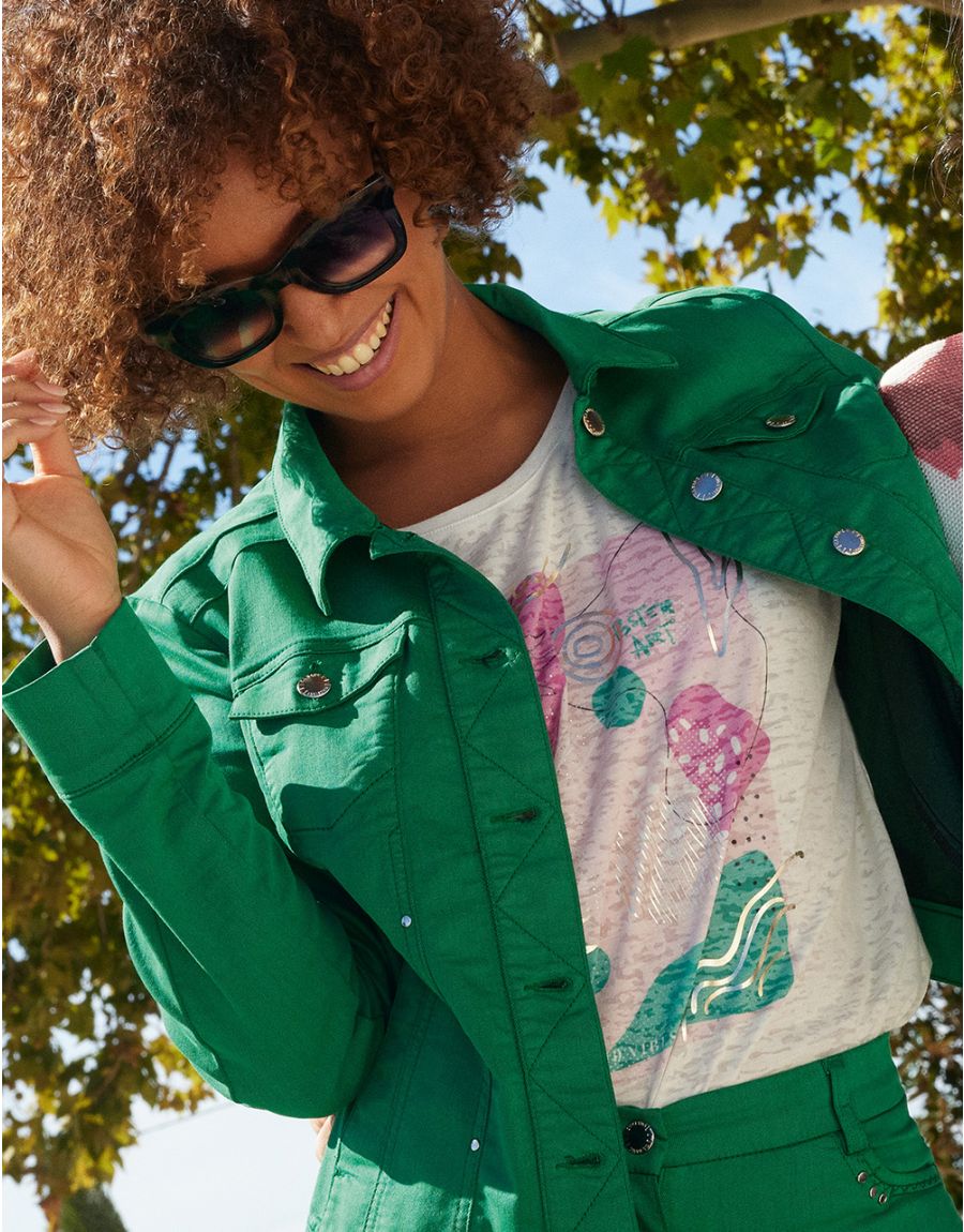 Veste En Jean Verte Foncée Doudoune Verte Foncée Dolores Doudoune