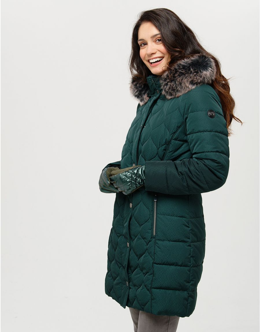 Christine Laure Doudoune Vert Sapin Vetement Femme Quelle Couleur