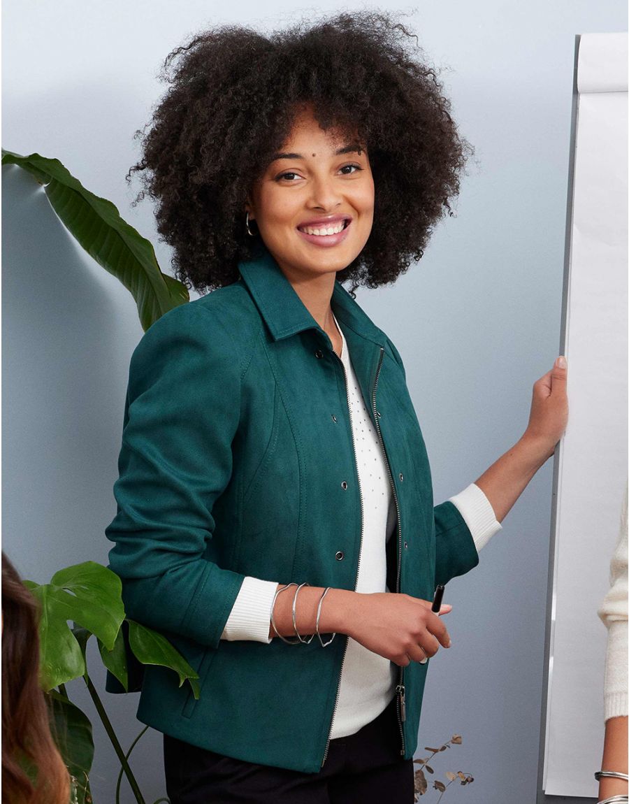 Vetement Femme Quelle Couleur Avec Le Vert Sapin Vetement Veste