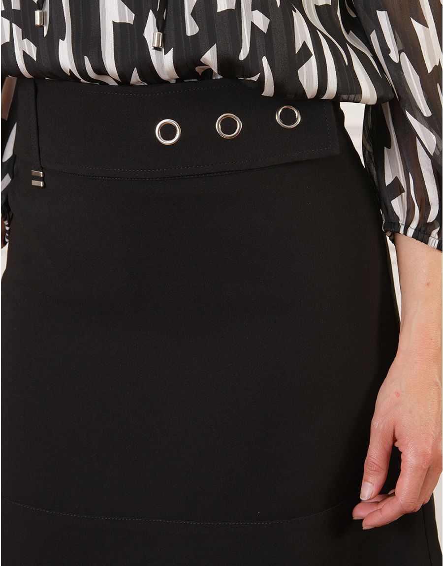 Jupe courte chic noir Christine Laure