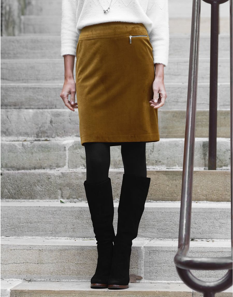 Jupe ocre cheap