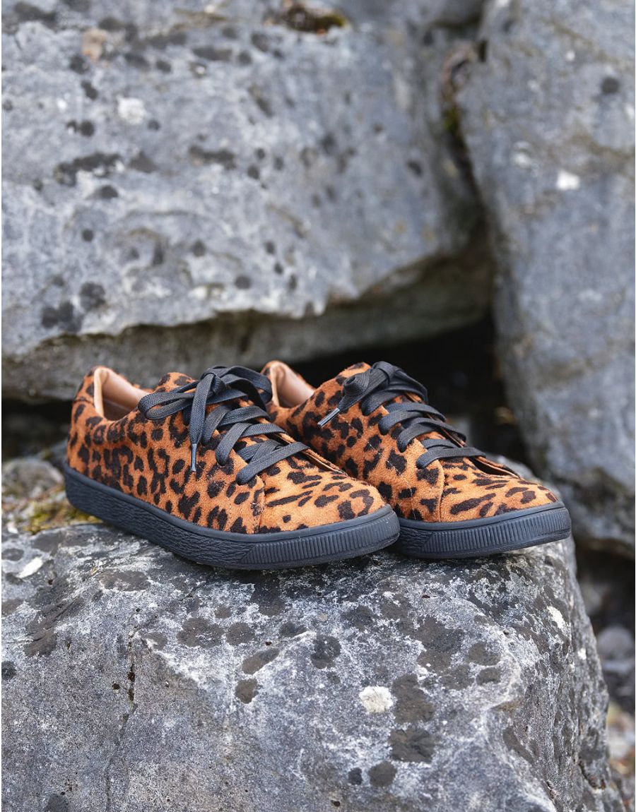 Baskets motif leopard Accessoires Christine Laure